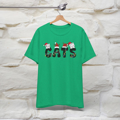 “Cats Christmas T-Shirt | Festive Cat T-Shirt for Men & Women | 100% Cotton”