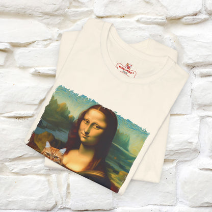 Mona Lisa’s Cat T-Shirt | Classic Art-Inspired Cat Tee for Men & Women | 100% Cotton*