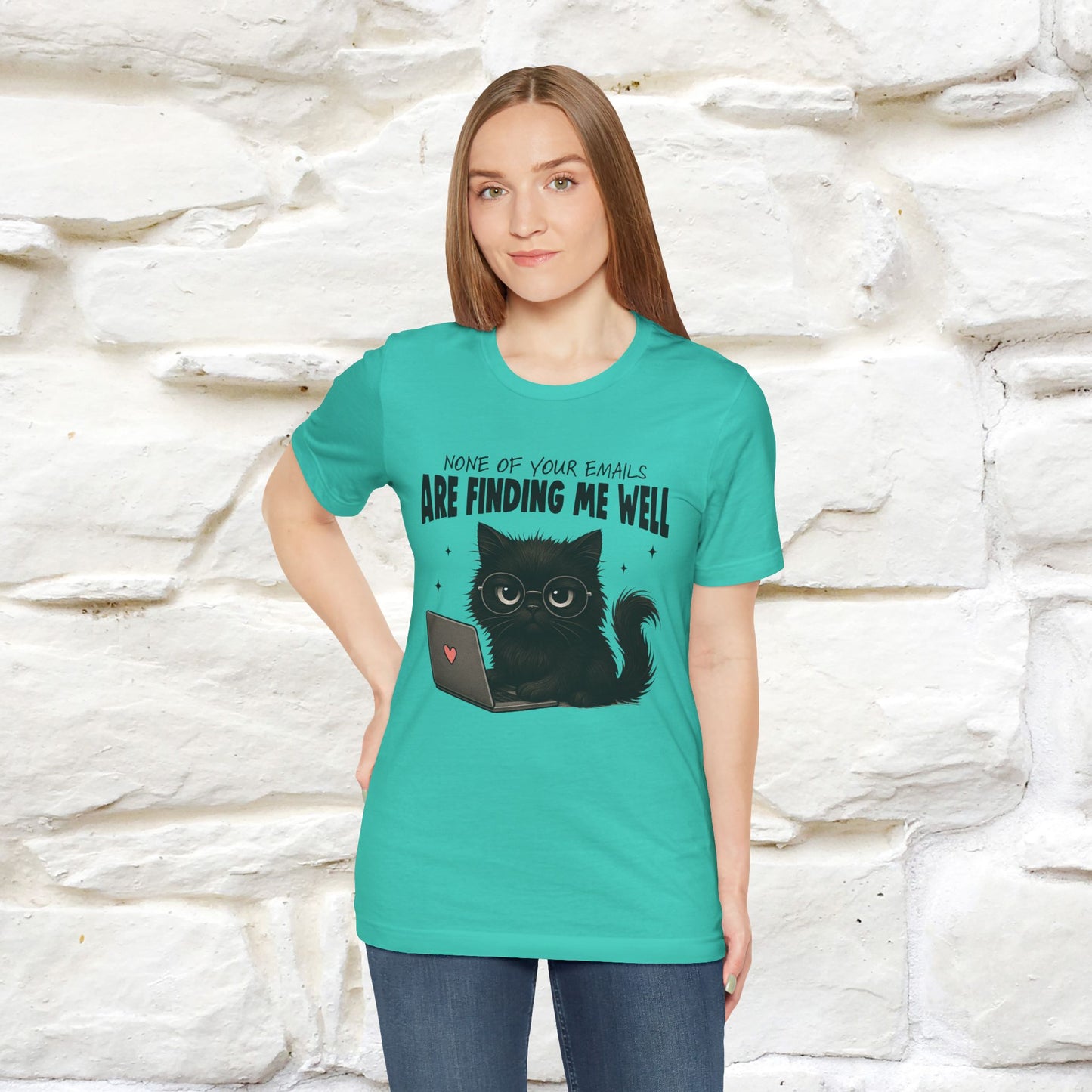 "None of your Emails Are Finding Me Well" Cat T-Shirt | Nunu&Miao Studio