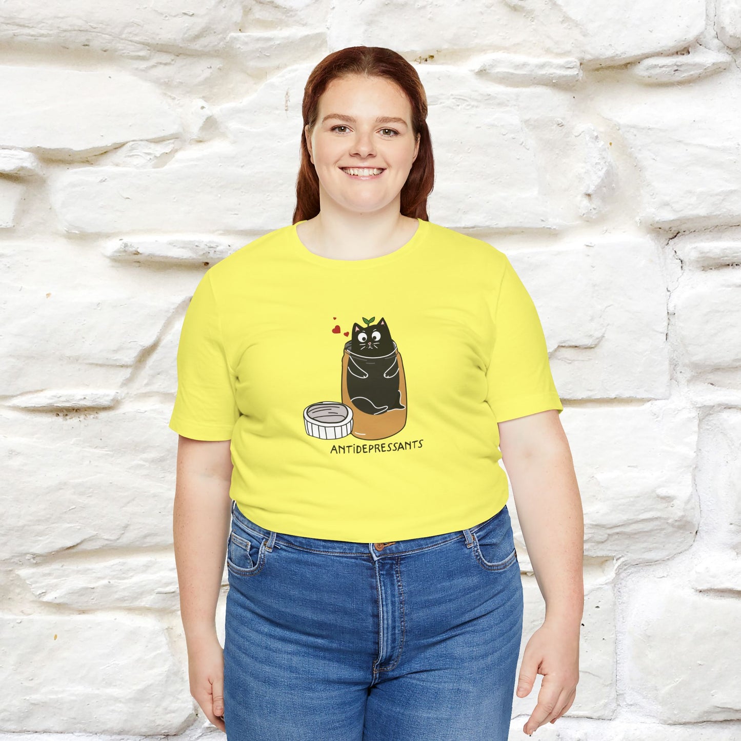 "Antidepressants" Cat T-Shirt | Front & Back Design | Nunu&Miao Studio