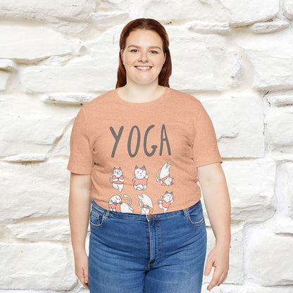 The Real Yoga Challenge Cat T-Shirt for Men & Women | 100% Cotton* Funny & Comfortable Tee