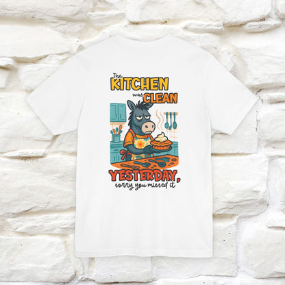 "The Kitchen Was Clean... " |Funny T-Shirt | Nunu&Miao Studio