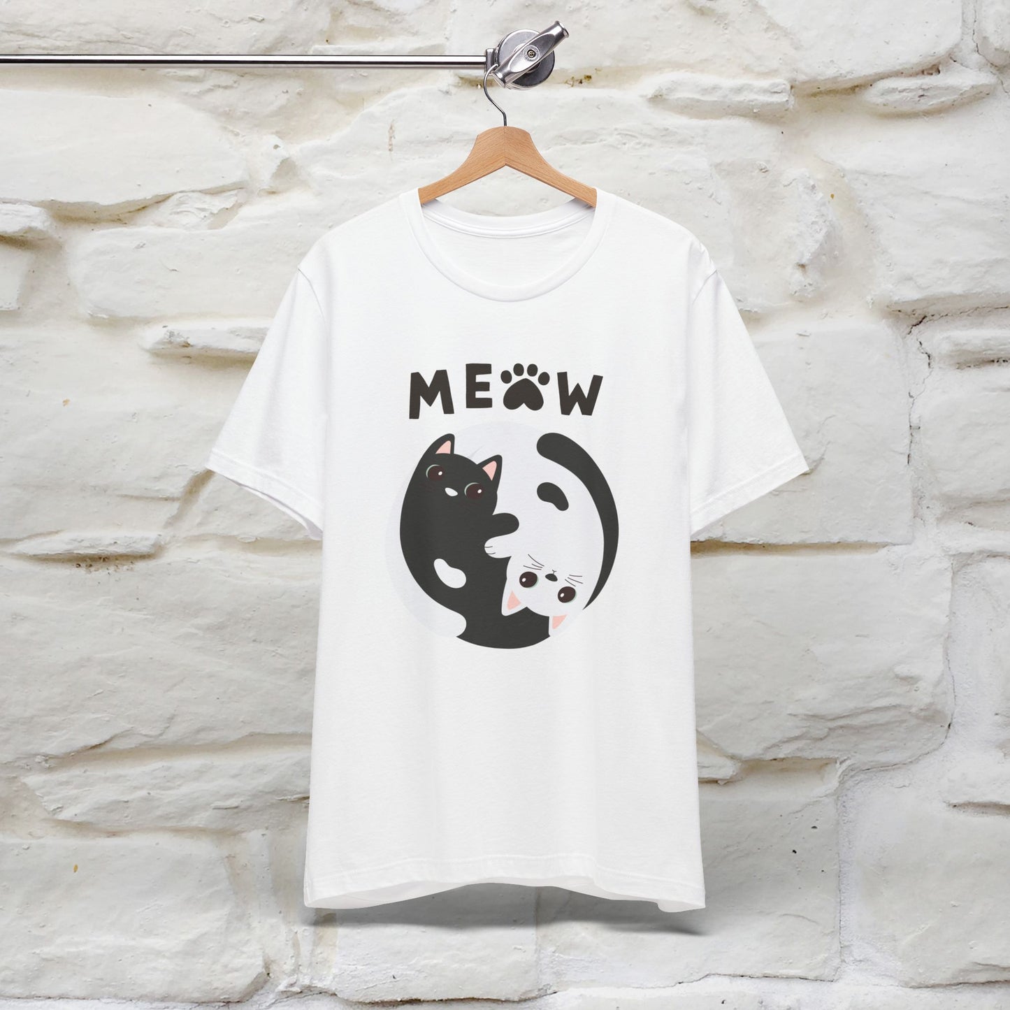 ''Ying Yang Meow''  Cat T-shirt for Men and Women  100% Cotton*