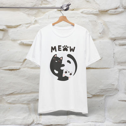 ''Ying Yang Meow''  Cat T-shirt for Men and Women  100% Cotton*