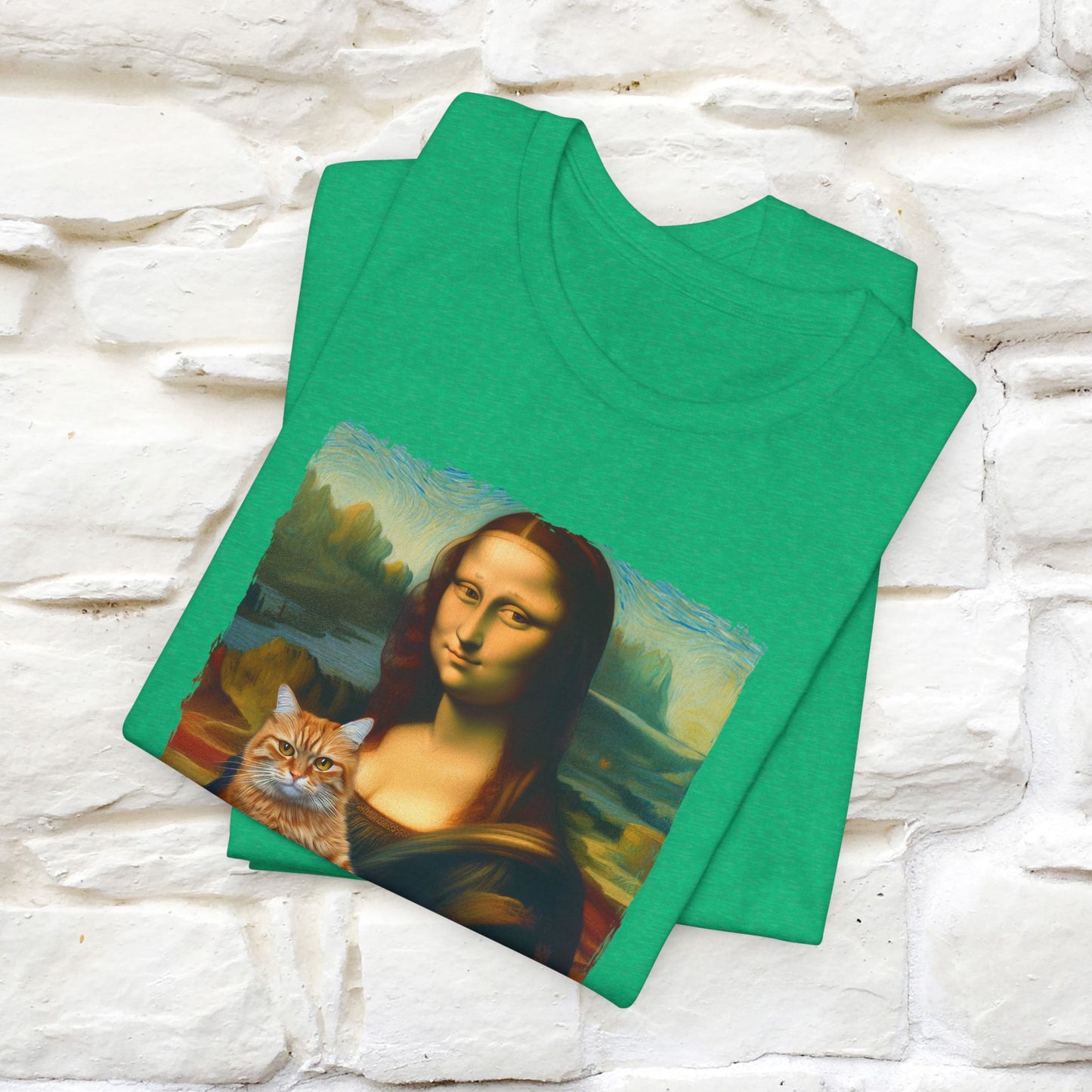 Mona Lisa’s Cat T-Shirt | Classic Art-Inspired Cat Tee for Men & Women | 100% Cotton