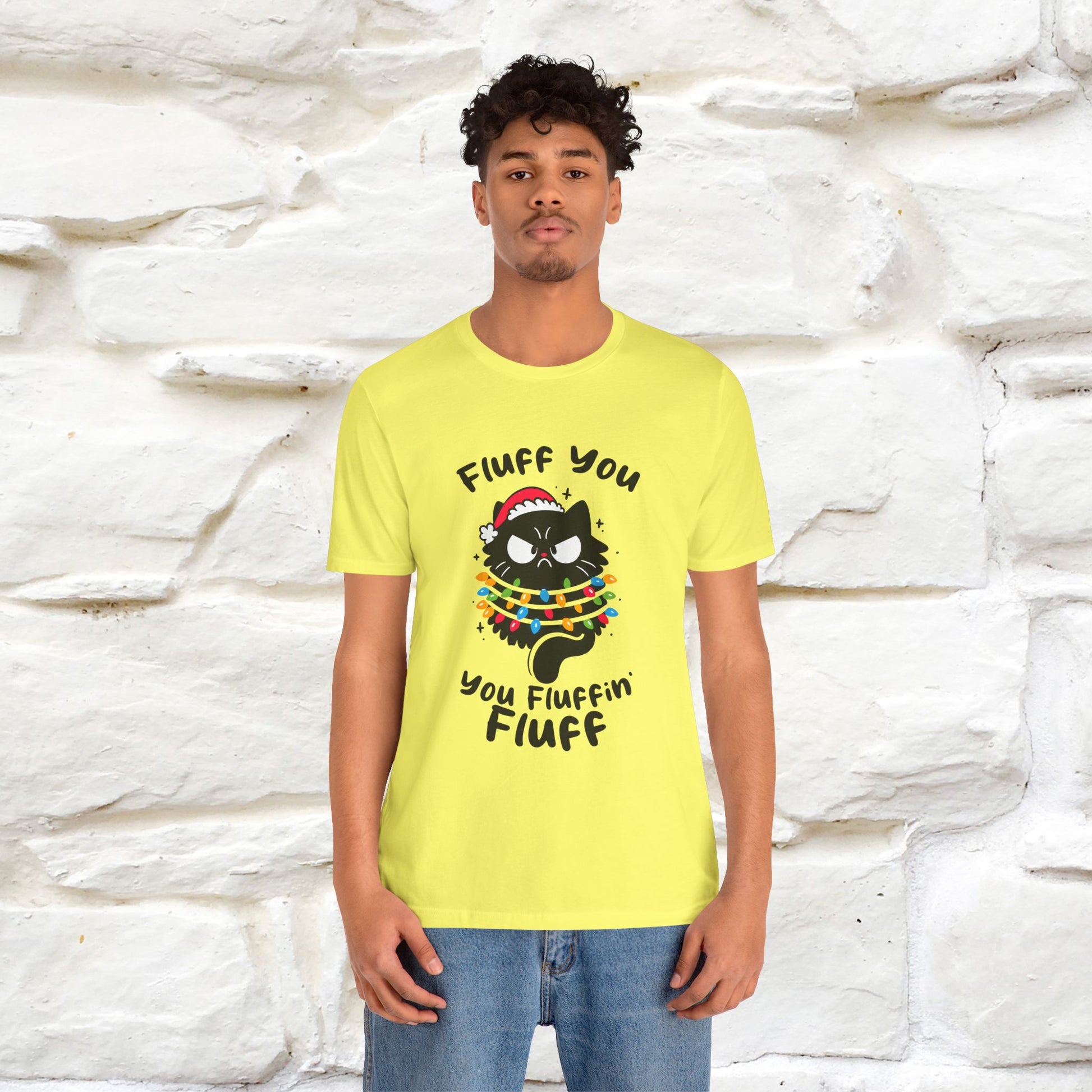 ''Fluff You, You Fluffin Fluff'' | Cattitude Cat Christmas Tee | Nunu&Miao Studio - Nunu&Miao Studio