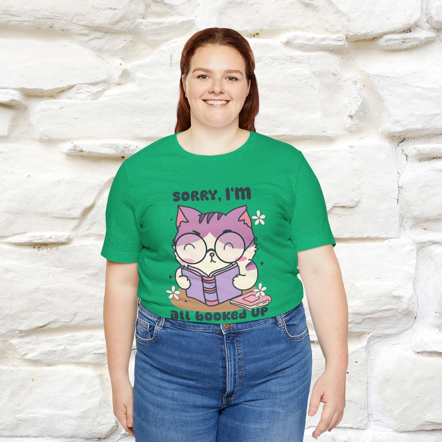 Funny Cat T-Shirt for Book Lovers – 100% Cotton* | Cute Cat Apparel for Men & Women | Gifts for Cat Lovers