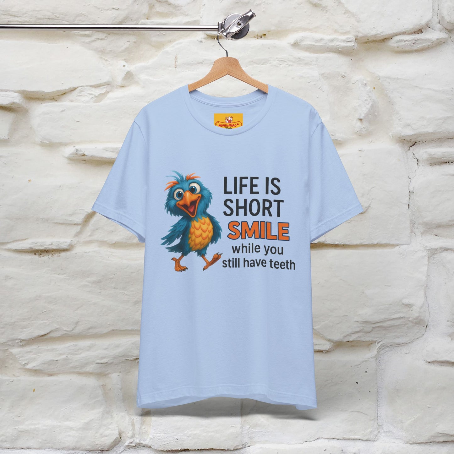 "Life Is Short Smile While ..." |Funny T-Shirt | Nunu&Miao Studio