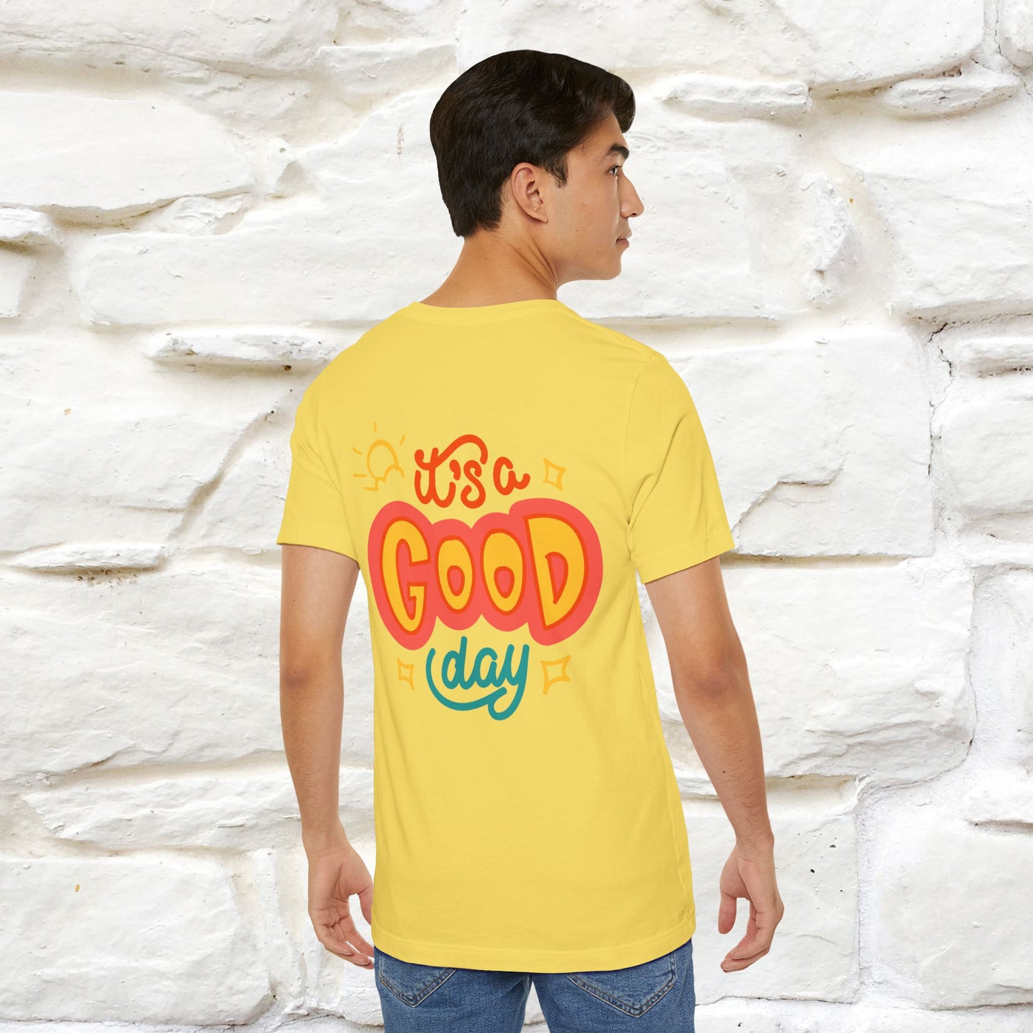 ""It's A Good Day" Cat T-Shirt| Front & Back Design | Nunu&Miao Studio