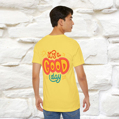 ""It's A Good Day" Cat T-Shirt| Front & Back Design | Nunu&Miao Studio