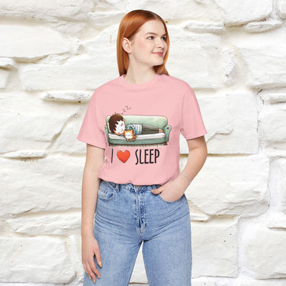 ''I Love Sleep''  Cat T-shirt for Men and Women  100% Cotton*