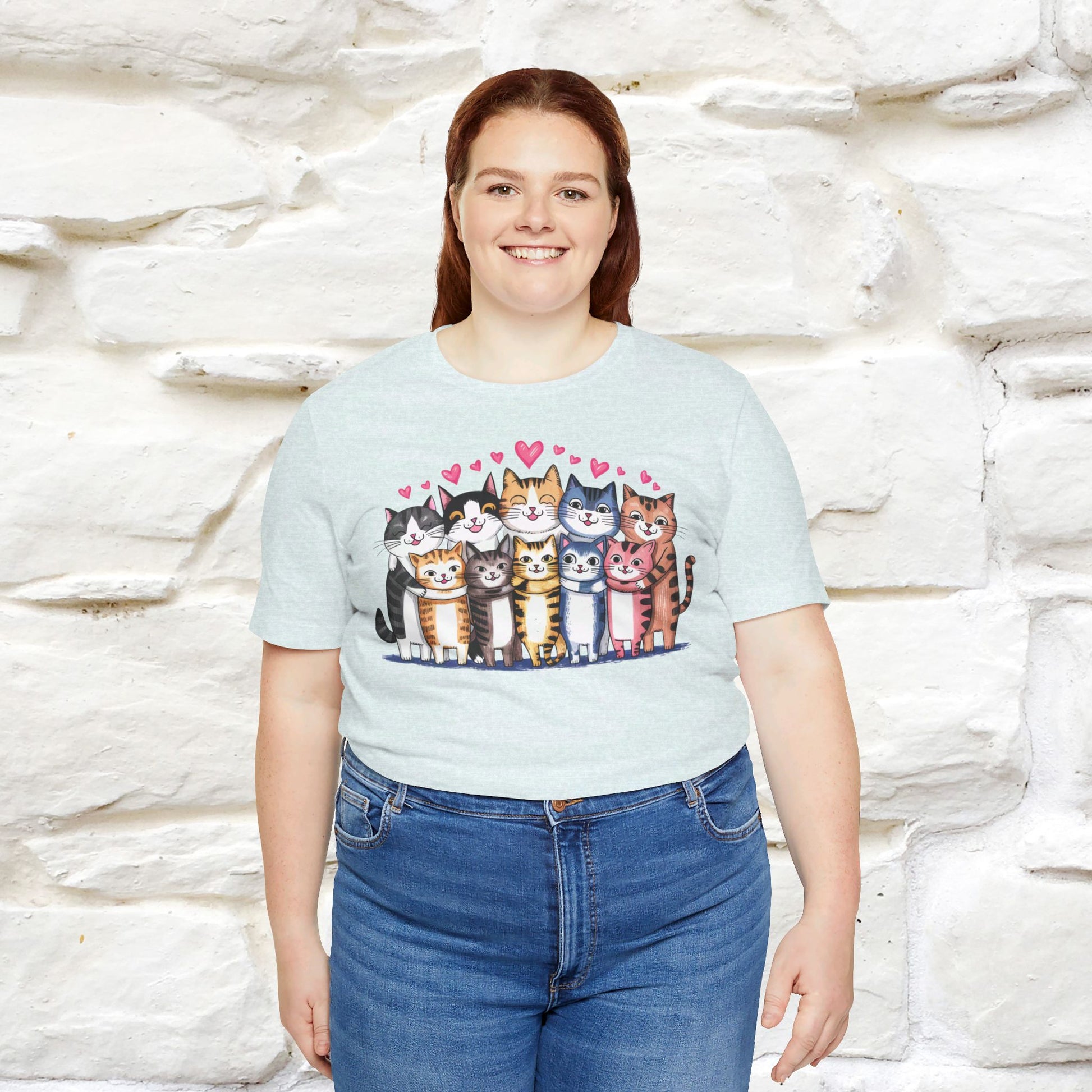 ''Cats Bring Us Together'' Cat T-shirt for Women 100% Cotton* - Nunu&Miao Studio