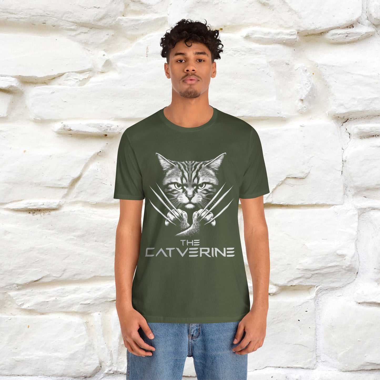 "The Catverine" Cat T-shirt for Men & Women | 100% Cotton* | Feline-Inspired  Tee