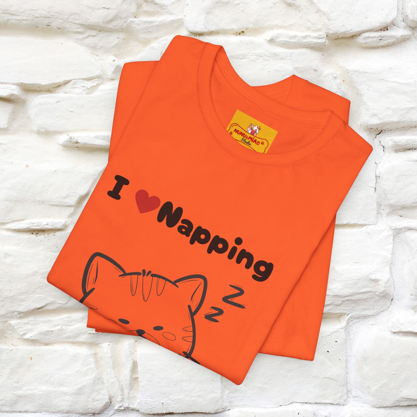 "I Love Napping" Cat T-Shirt | Nunu&Miao Studio - Nunu&Miao Studio