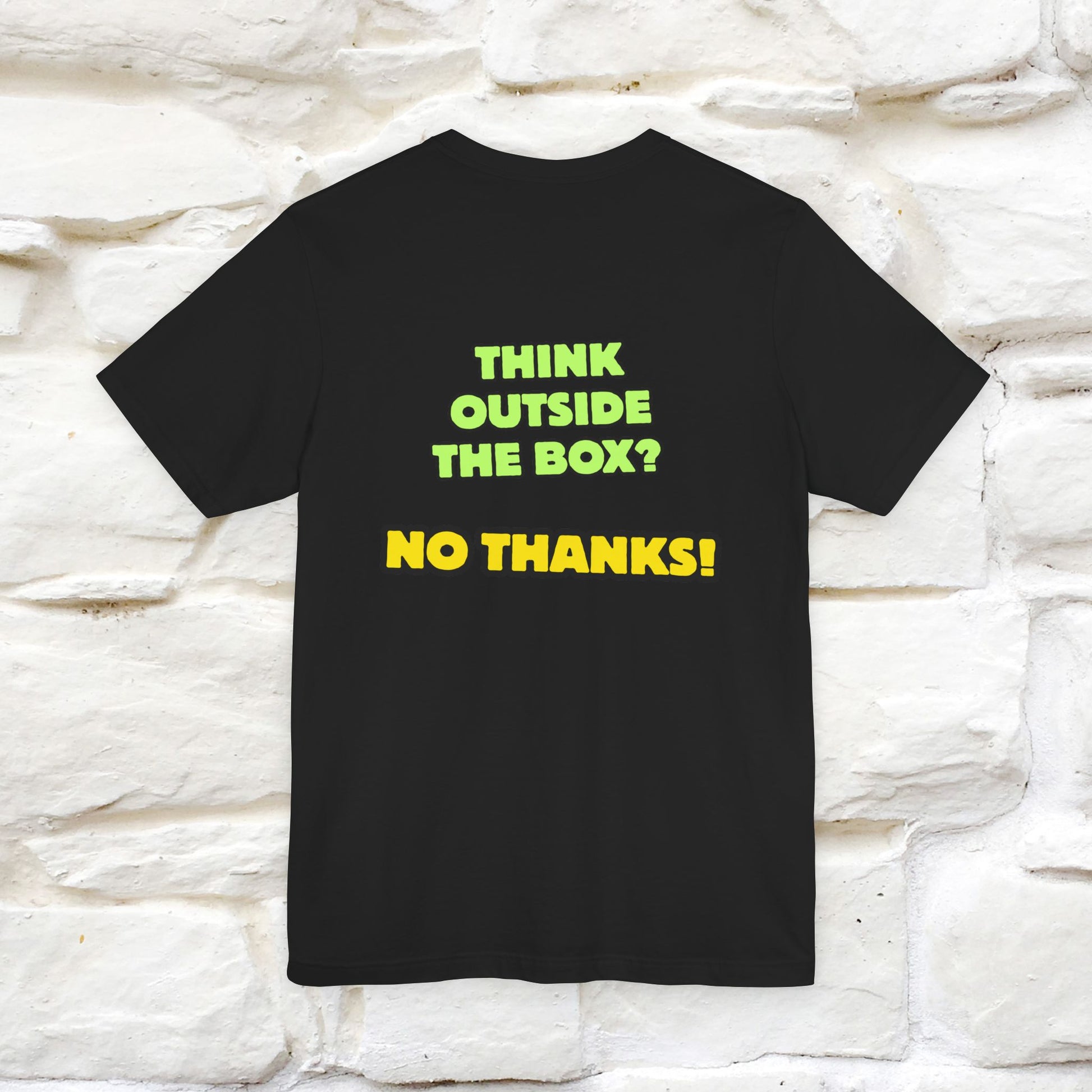 "Think outside the box? No thanks." Cat T-Shirt | Nunu&Miao Studio - Nunu&Miao Studio