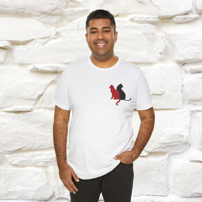 ''Modern Shapes'' Cat T-Shirt Front and Back Design | Nunu&Miao Studio