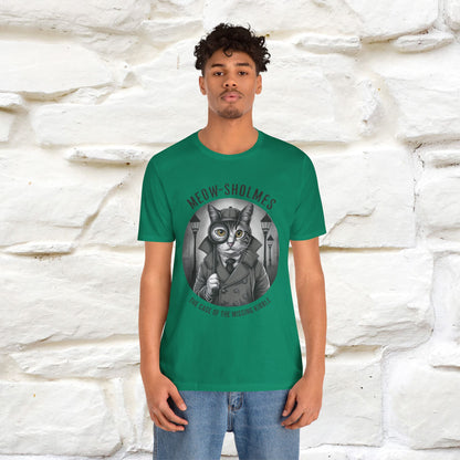 ''Meow-Sholmes: The Case of the Missing Kibble'' | Detective Cat Tee | Nunu&Miao Studio - Nunu&Miao Studio