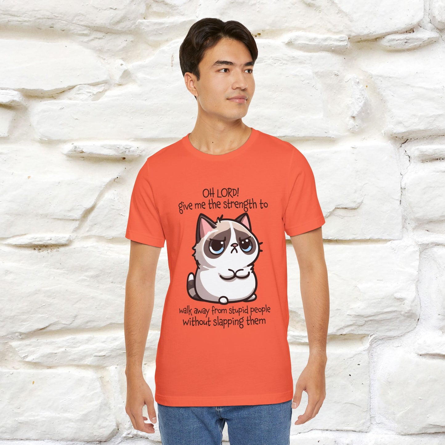 ''Oh Lord! Give Me Strength to ...'' Cat T-Shirt |  | Nunu&Miao Studio