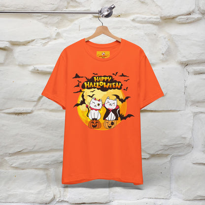 "Happy Halloween Cat Couple " Cat  T-shirt |Nunu&Miao Studio