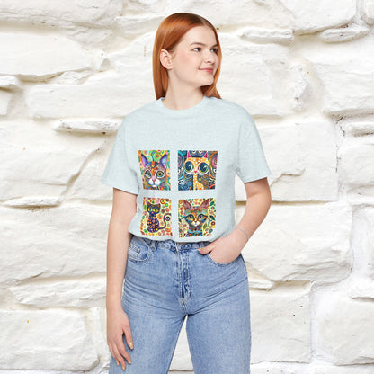 "Mosaic" Cat T-shirt for Men & Women | 100% Cotton* 🐾