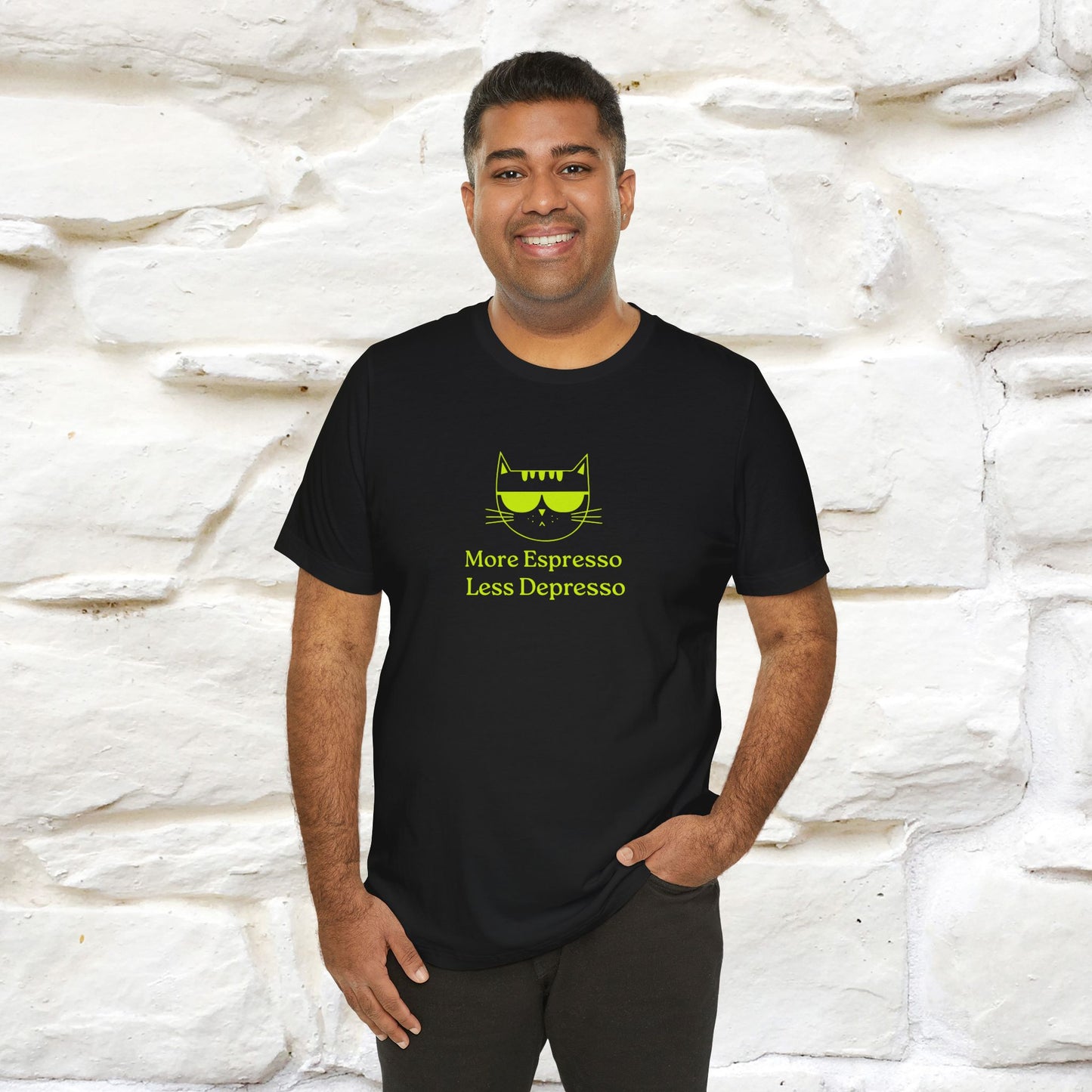 "More Espresso Less Depresso" |Cat T-Shirt | Nunu&Miao Studio
