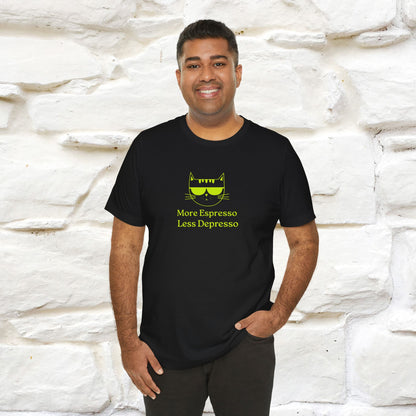 "More Espresso Less Depresso" |Cat T-Shirt | Nunu&Miao Studio