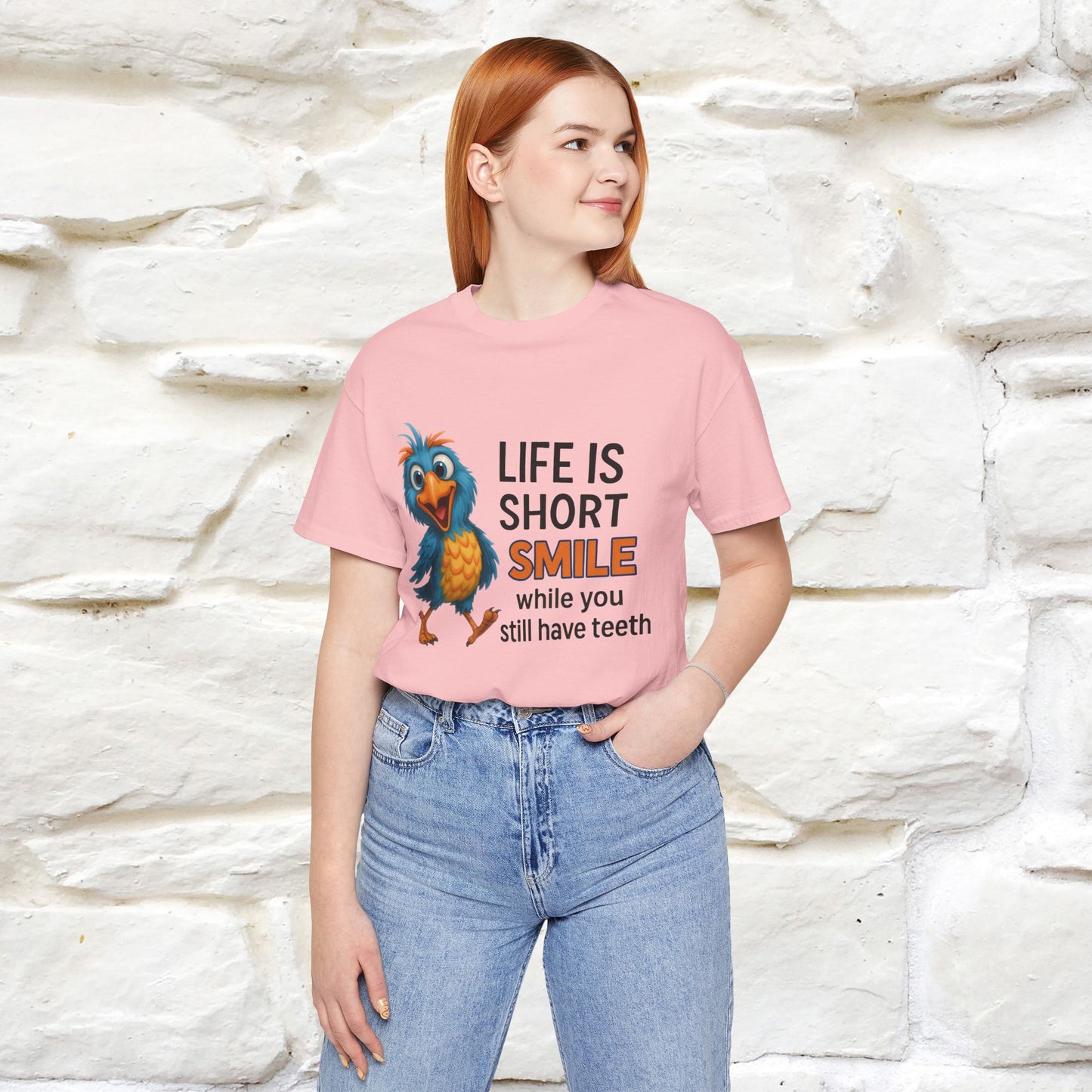 "Life Is Short Smile While ..." |Funny T-Shirt | Nunu&Miao Studio