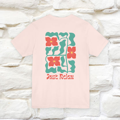 "Just Relax'' Cat T-Shirt Front and Back Design | Nunu&Miao Studio