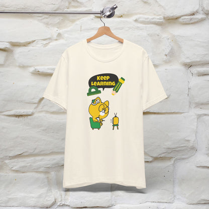 ''Keep Learning'' T-shirt for Man 100% Cotton* - Nunu&Miao Studio