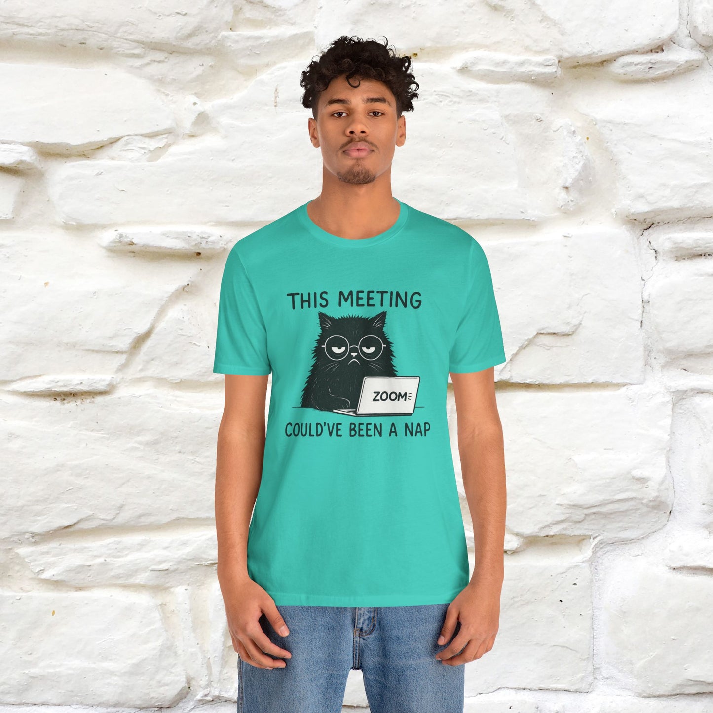 "This Meeting Could've Been a Nap" | Sarcastic Cat T-Shirt | Nunu&Miao Studio