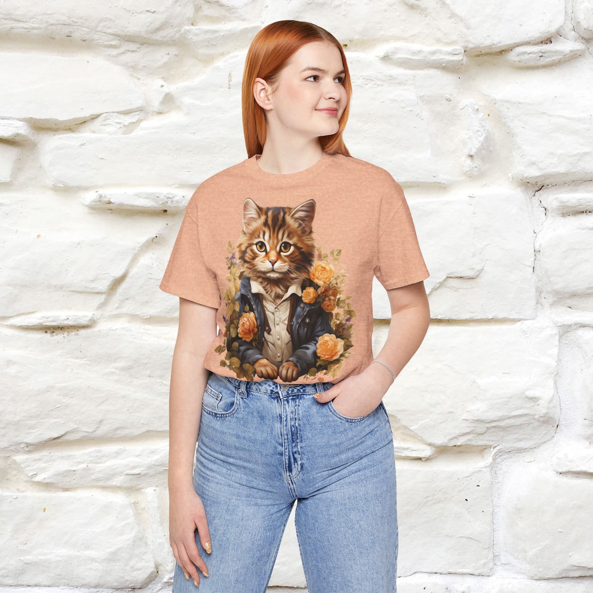 ''Garden Guardian'' Cat T-shirt for Women 100% Cotton* - Nunu&Miao Studio