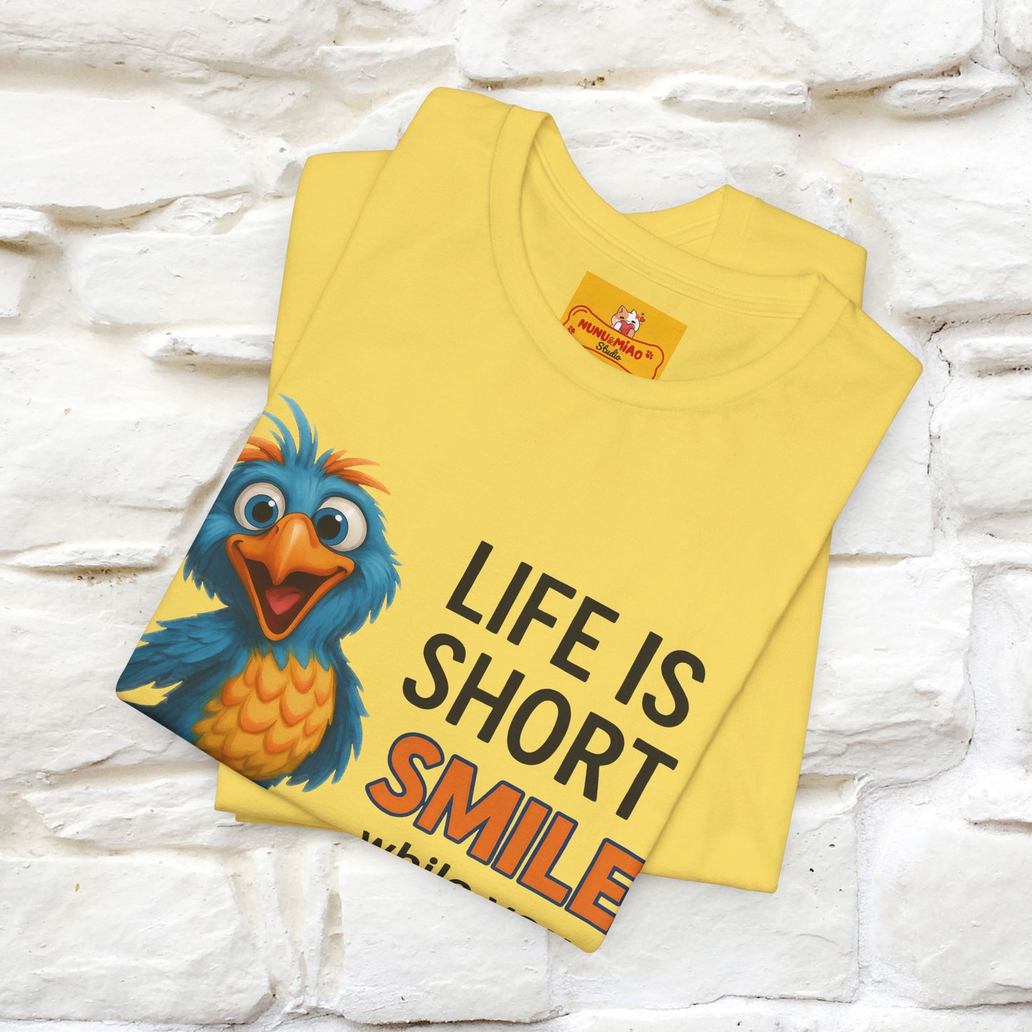 "Life Is Short Smile While ..." |Funny T-Shirt | Nunu&Miao Studio