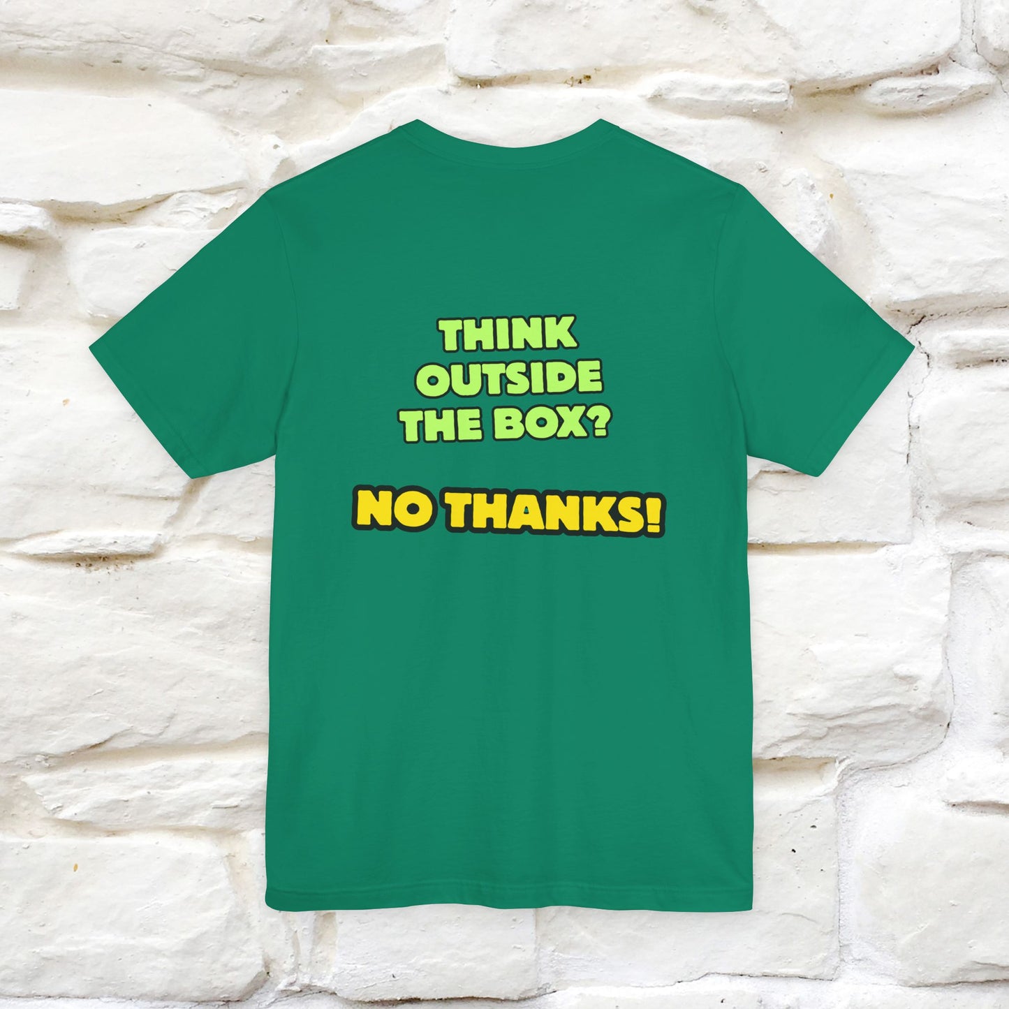 "Think outside the box? No thanks." Cat T-Shirt | Nunu&Miao Studio