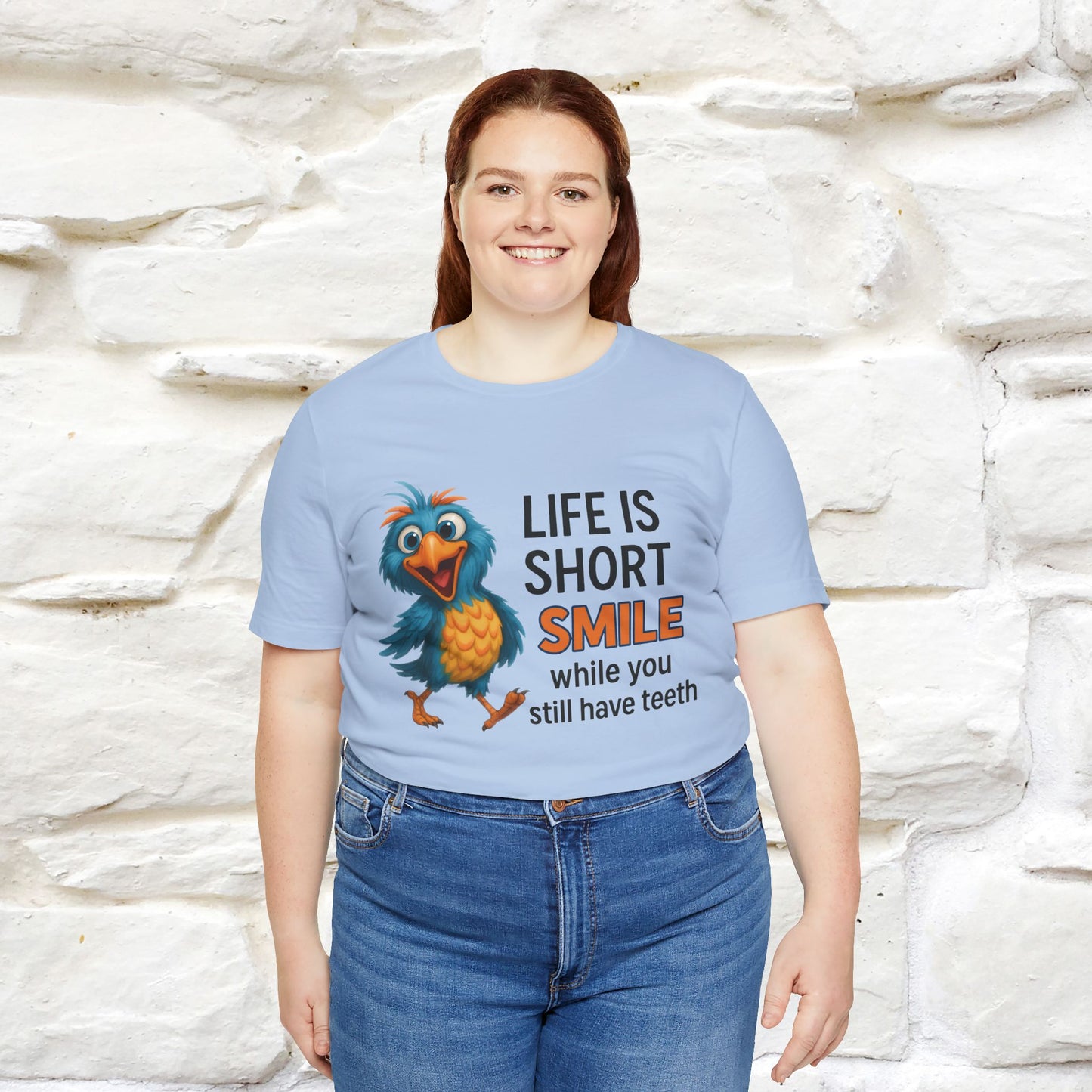 "Life Is Short Smile While ..." |Funny T-Shirt | Nunu&Miao Studio