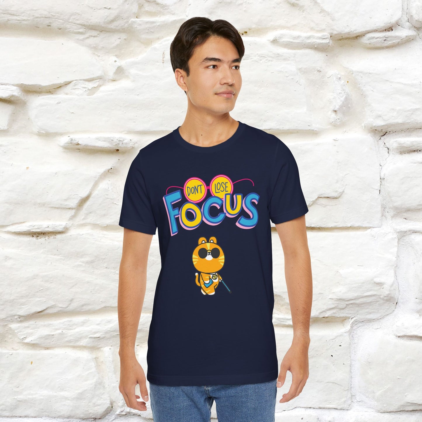 ''Don’t Lose Focus'' Cat T-Shirt | Nunu&Miao Studio