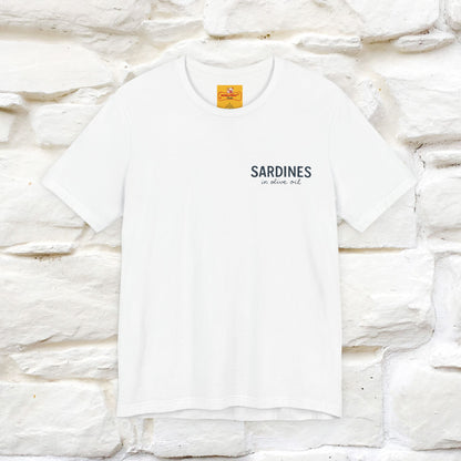 "Sardines In Olive Oil" Cute T-shirt | Front & Back Design|Nunu&Miao Studio - Nunu&Miao Studio