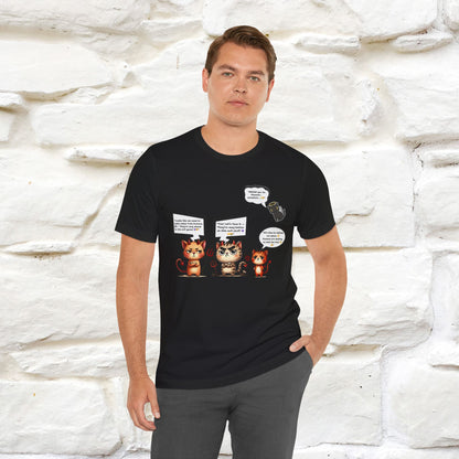 "Humans Are Way Ahead In The Evil Game! 😈😼" Cat  T-shirt |Nunu&Miao Studio