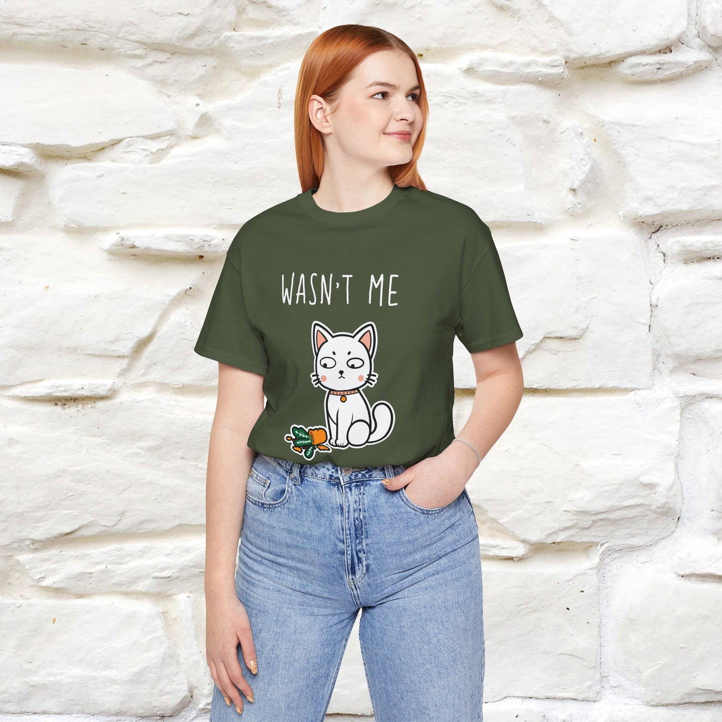 "Wasn't Me" Cat T-shirt for Men & Women | 100% Cotton* 🐾