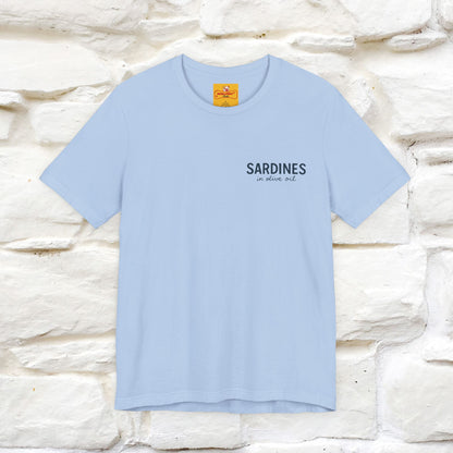 "Sardines In Olive Oil" Cute T-shirt | Front & Back Design|Nunu&Miao Studio