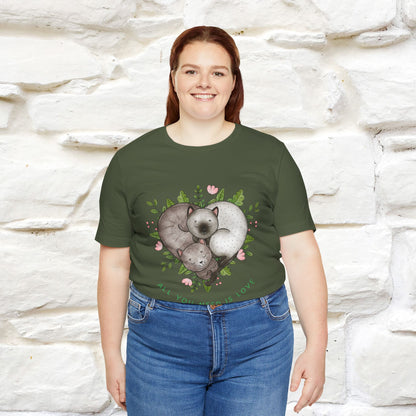 "All You Need Is Love" Cat T-Shirt | 100% Cotton* | Adorable Cat Apparel for Men & Women