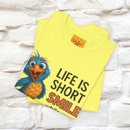 "Life Is Short Smile While ..." |Funny T-Shirt | Nunu&Miao Studio