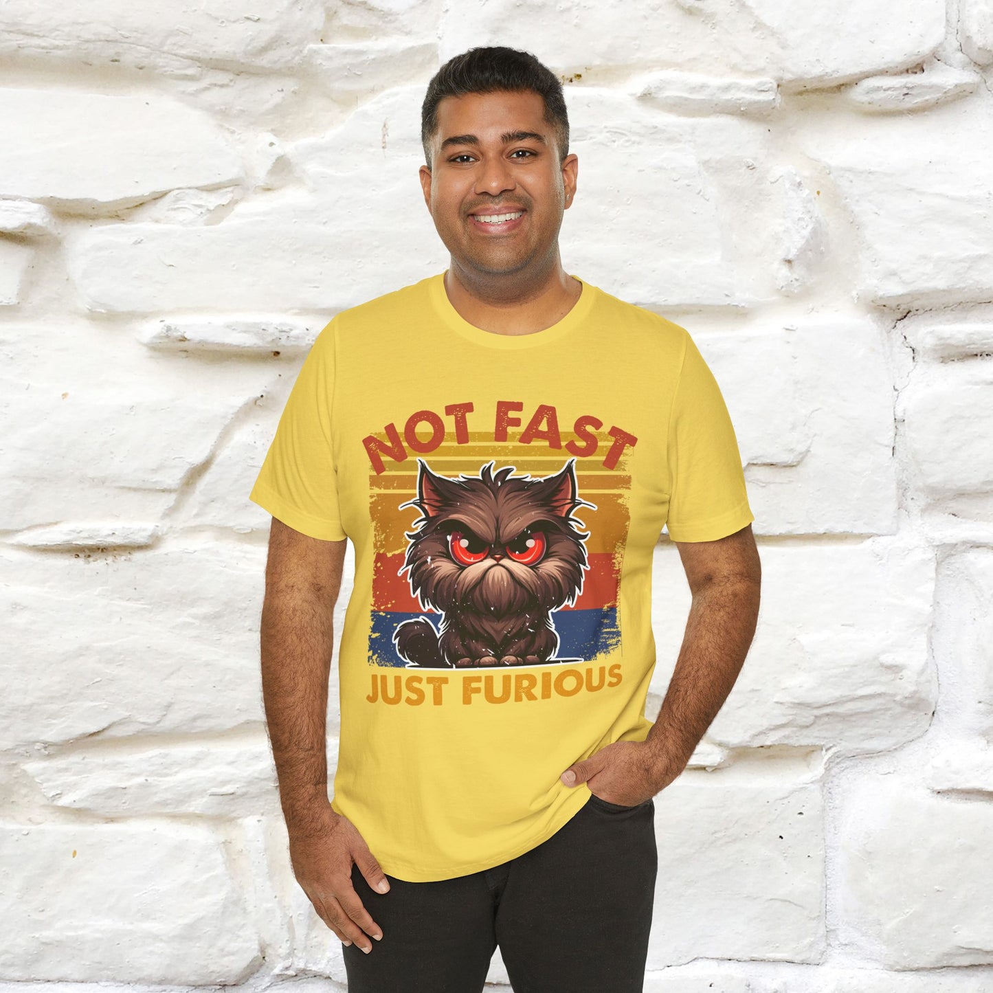 Not Fast, Just Furious |  Sarcastic Cat T-Shirt | Nunu&Miao Studio