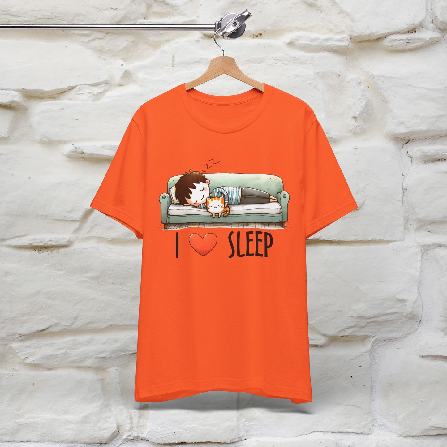 ''I Love Sleep''  Cat T-shirt for Men and Women  100% Cotton*