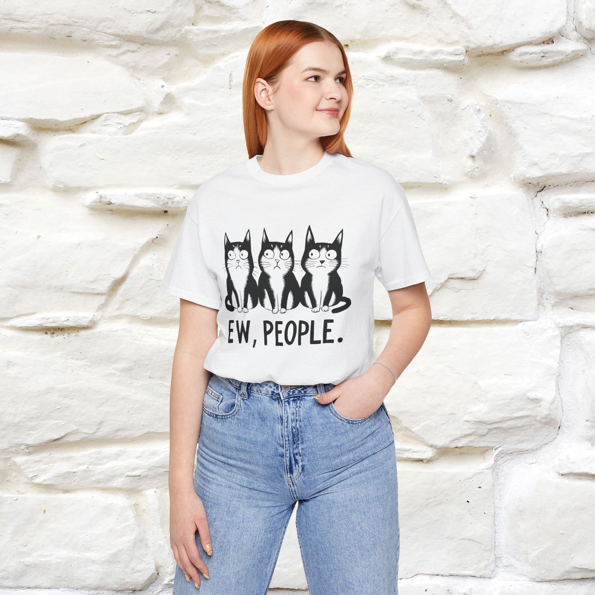 Ew, People | Funny Cat T-Shirt | Nunu&Miao Studio - Nunu&Miao Studio
