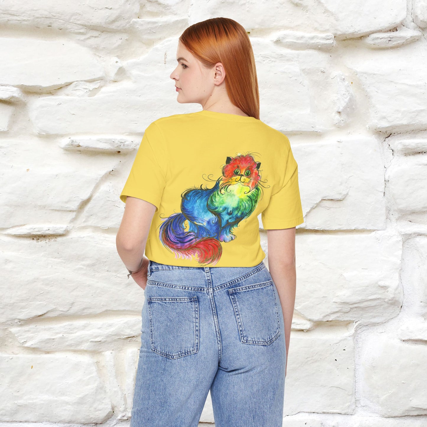 "Il Pittore'' Cat T-Shirt Front and Back Design | Nunu&Miao Studio