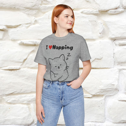 "I Love Napping" Cat T-Shirt for Men & Women | 100% Cotton* 🐾