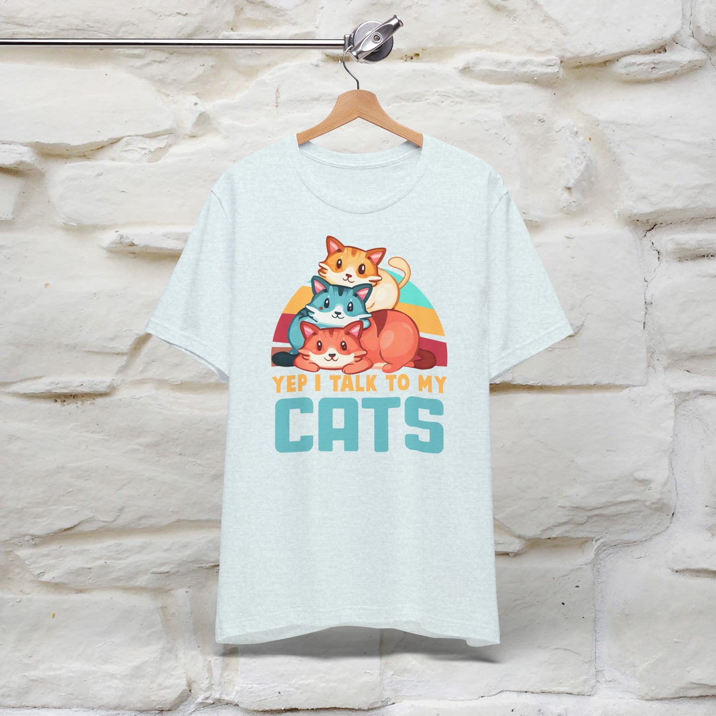 ''Yep, I Talk To My Cats'' Cute Cat T-Shirt for Men & Women | 100% Cotton* 🐾