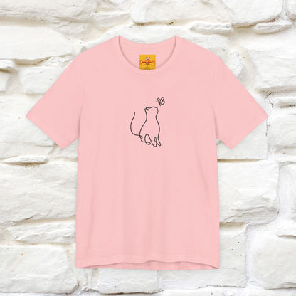 "Let Your Dreams Blossom'' Cat T-Shirt Front and Back Design | Nunu&Miao Studio