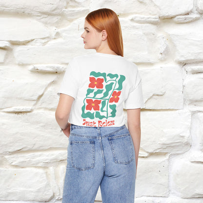 "Just Relax'' Cat T-Shirt Front and Back Design | Nunu&Miao Studio