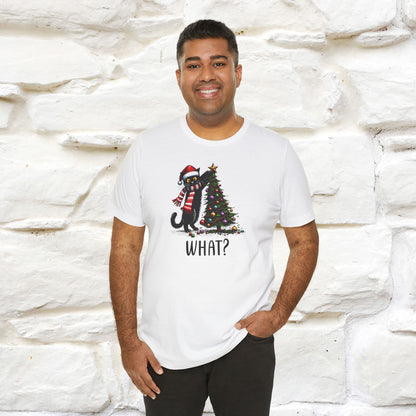 What? Cattitude Cat Christmas Shirt for Men & Women | 100% Cotton*